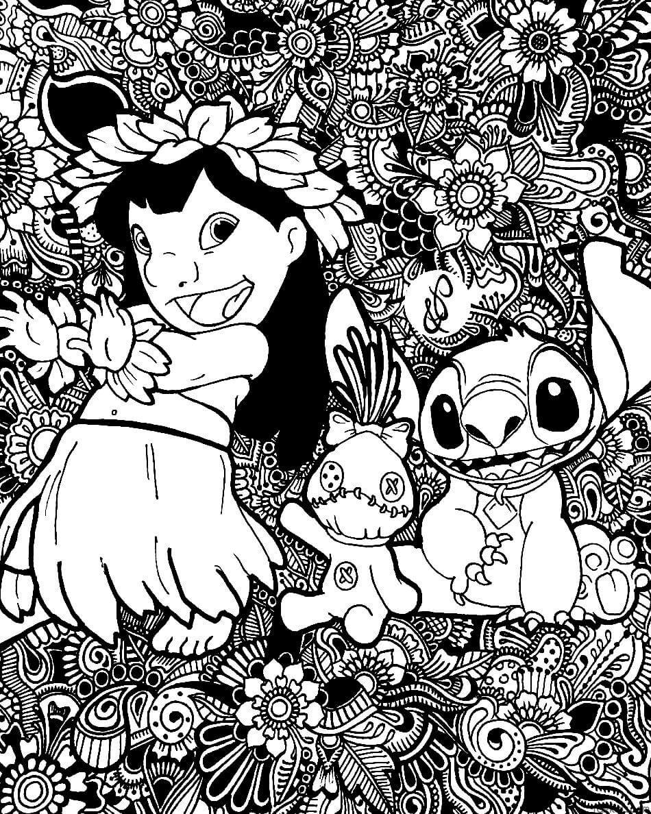 63+ Delightful Stitch Coloring Printable