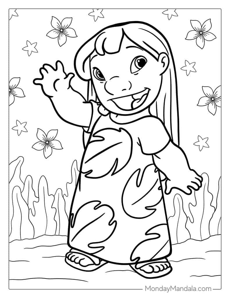 71+ Creative Stitch Surfing Coloring Pages Printable