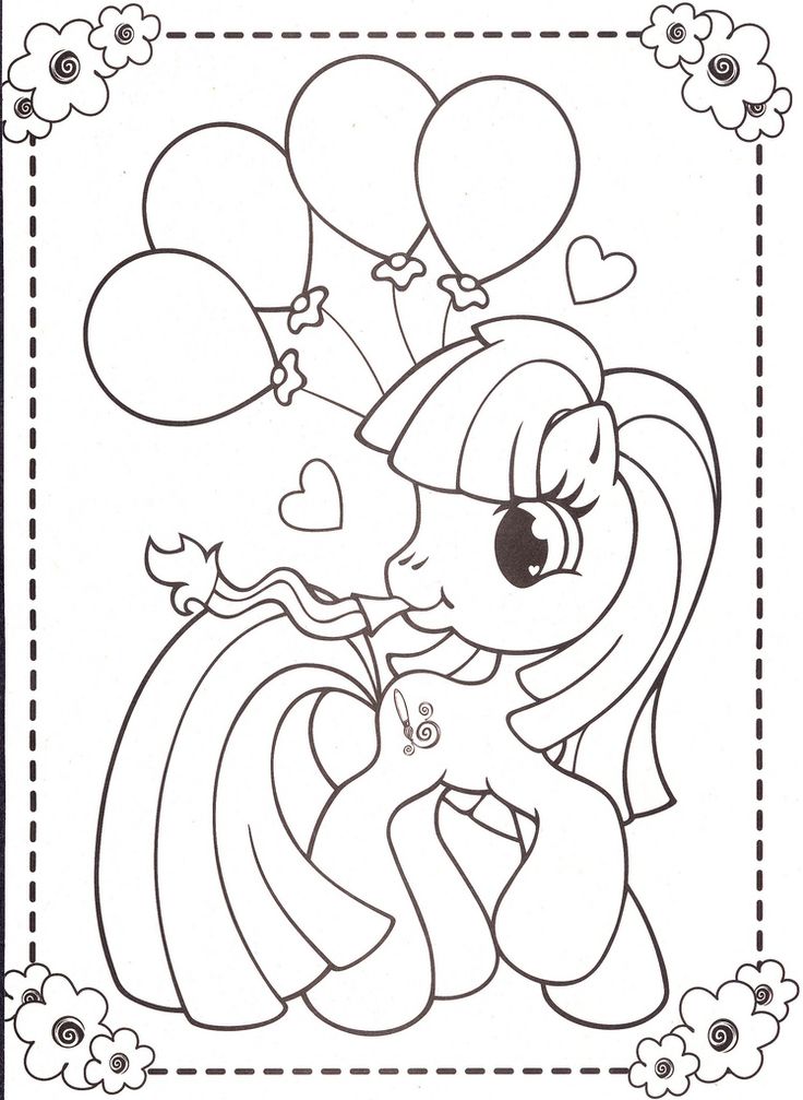 120+ Beautiful Pony Coloring Pages Printable