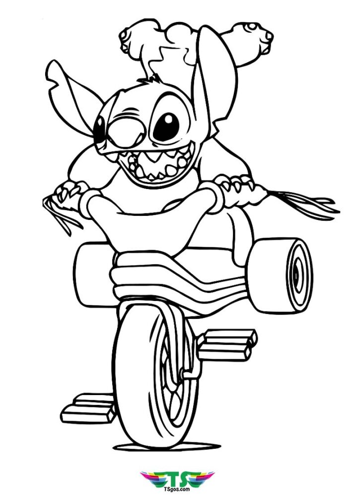 132+ Dazzling Stitch Surfing Coloring Pages Printable