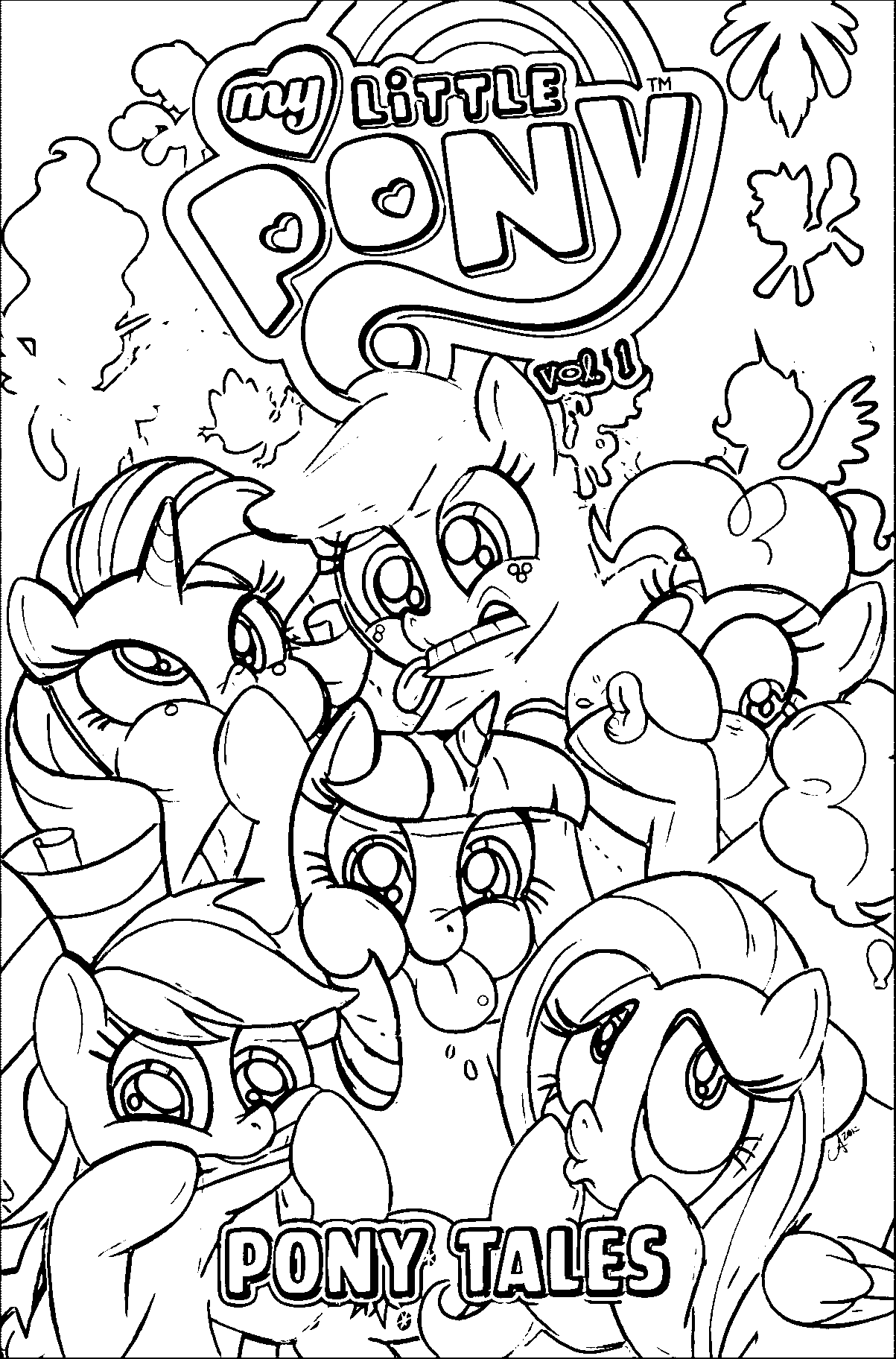 98+ Vibrant Pony Coloring Pages Printable