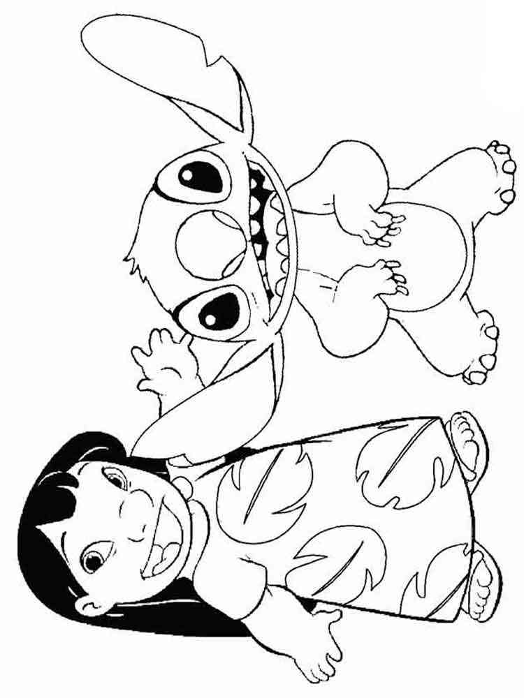 127+ Cute Stitch Coloring Printable