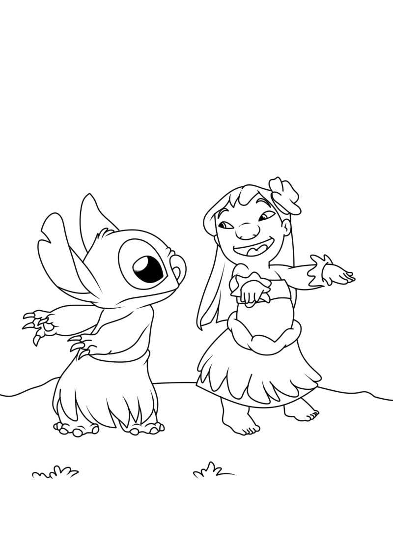 199+ Bright Stitch Aloha Coloring Pages Printable