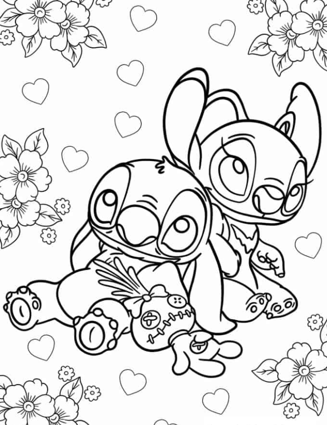 65+ Artistic Angel Stitch Coloring Printable