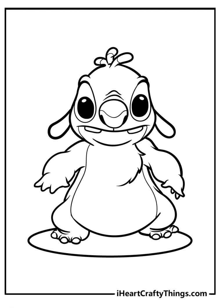 174+ Beautiful Stitch Coloring Printable