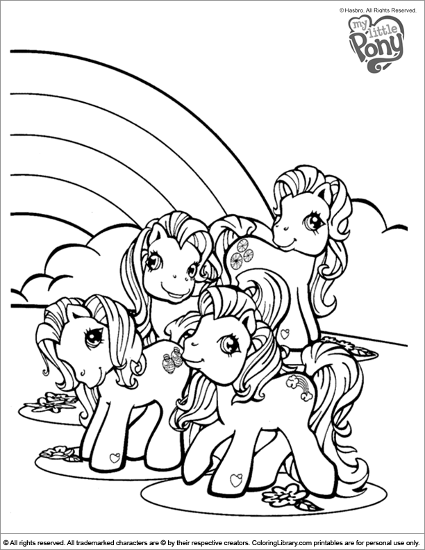 114+ Lovely Pony Coloring Pages Printable