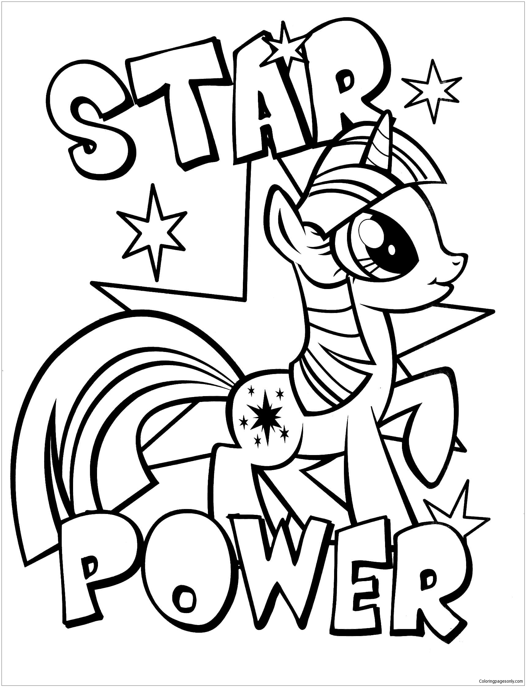 125+ Bright Pony Coloring Pages Printable