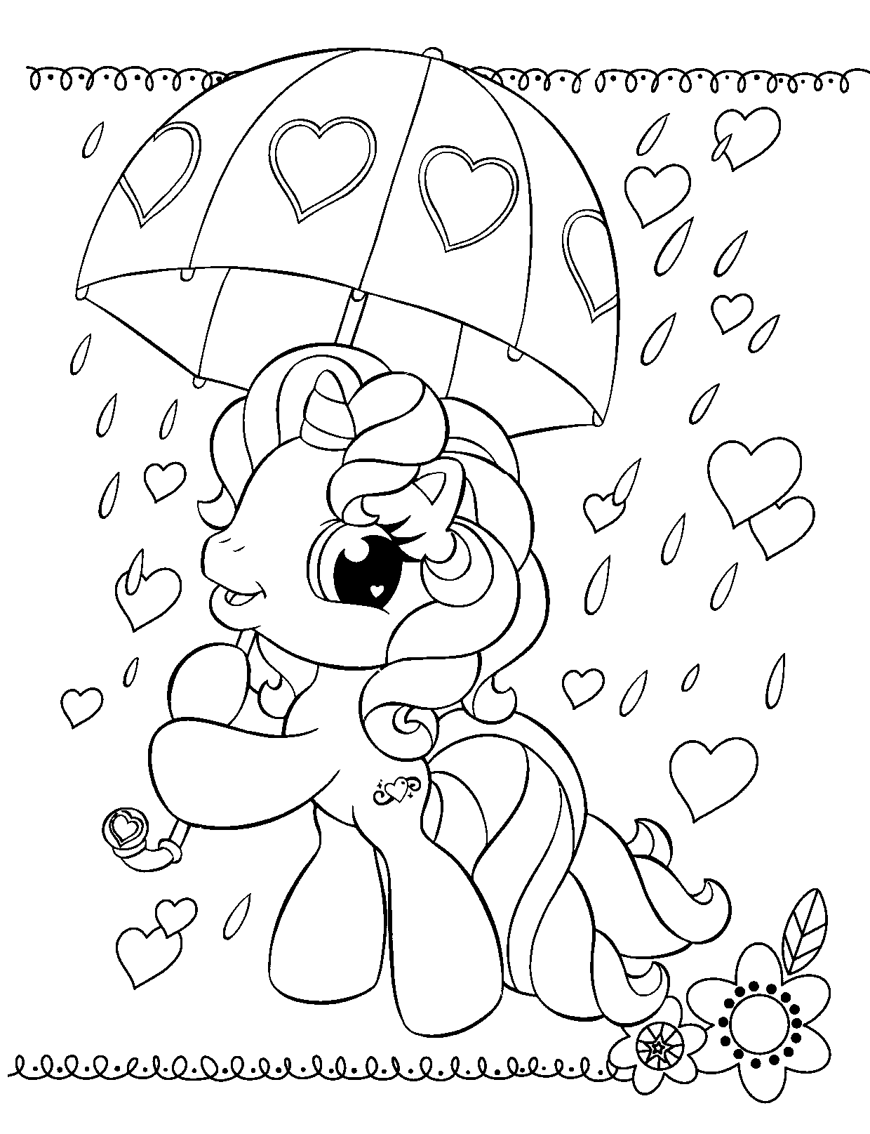 191+ Delightful Pony Coloring Pages Printable