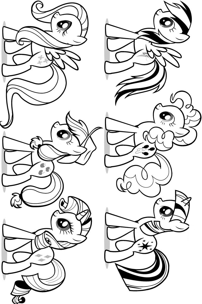 103+ Artistic Pony Coloring Pages Printable