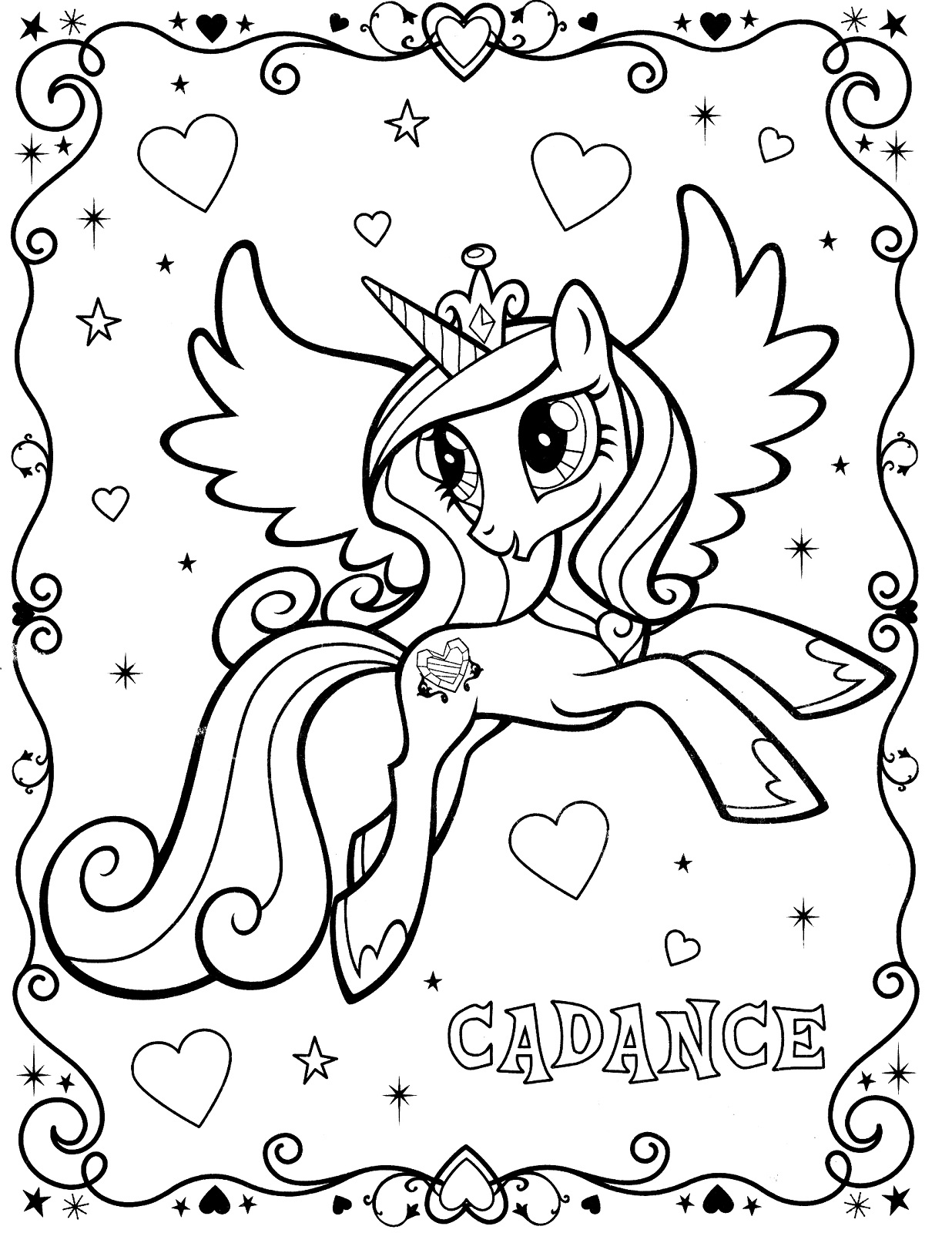 30+ Magical Pony Coloring Pages Printable