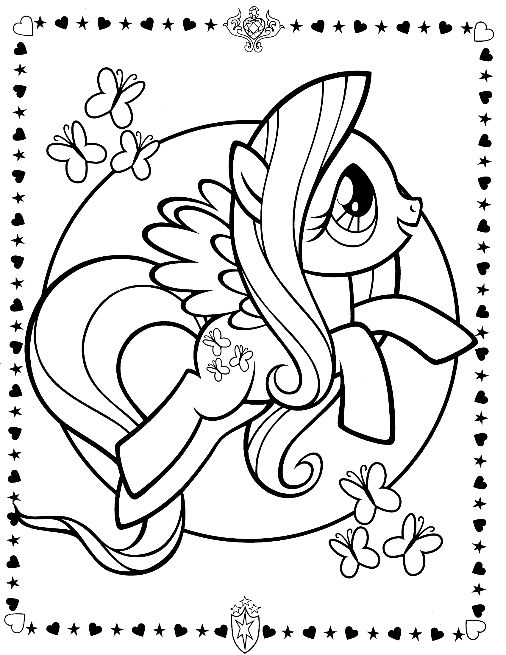 126+ Bright Pony Coloring Pages Printable