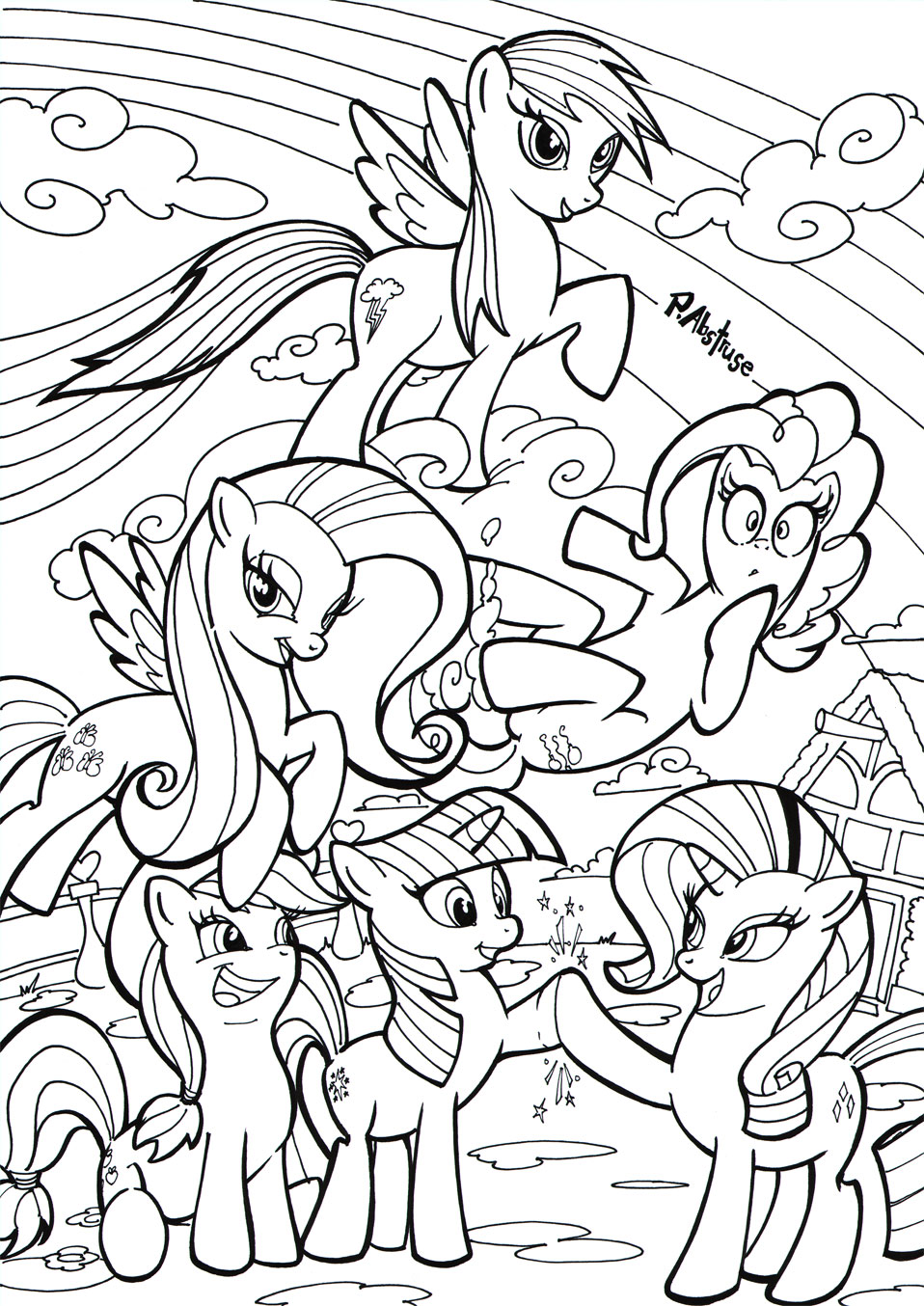 54+ Joyous Pony Coloring Pages Printable