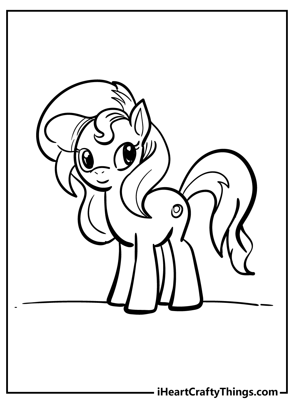 186+ Creative Pony Coloring Pages Printable