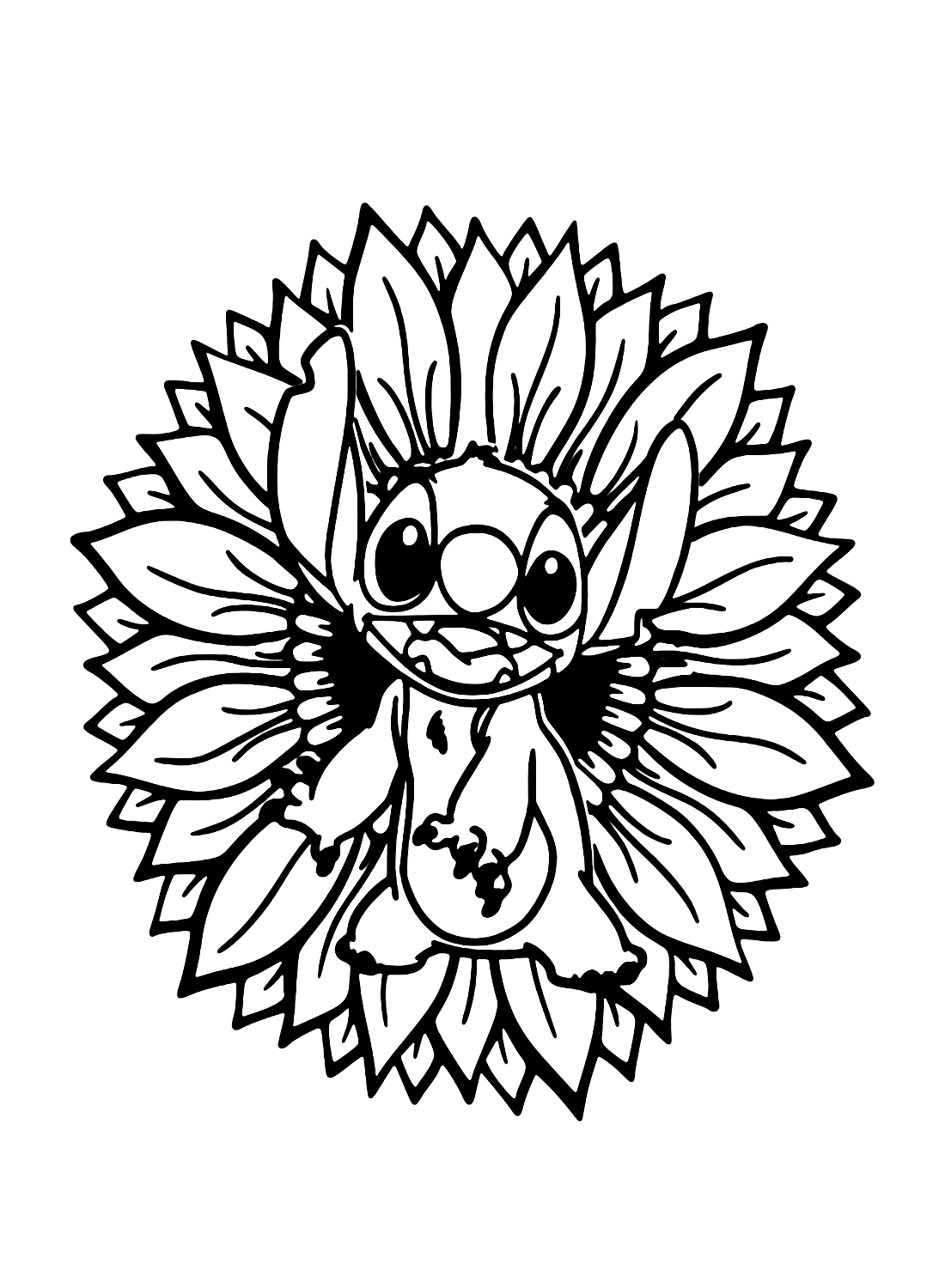 107+ Cheerful Stitch Aloha Coloring Pages Printable