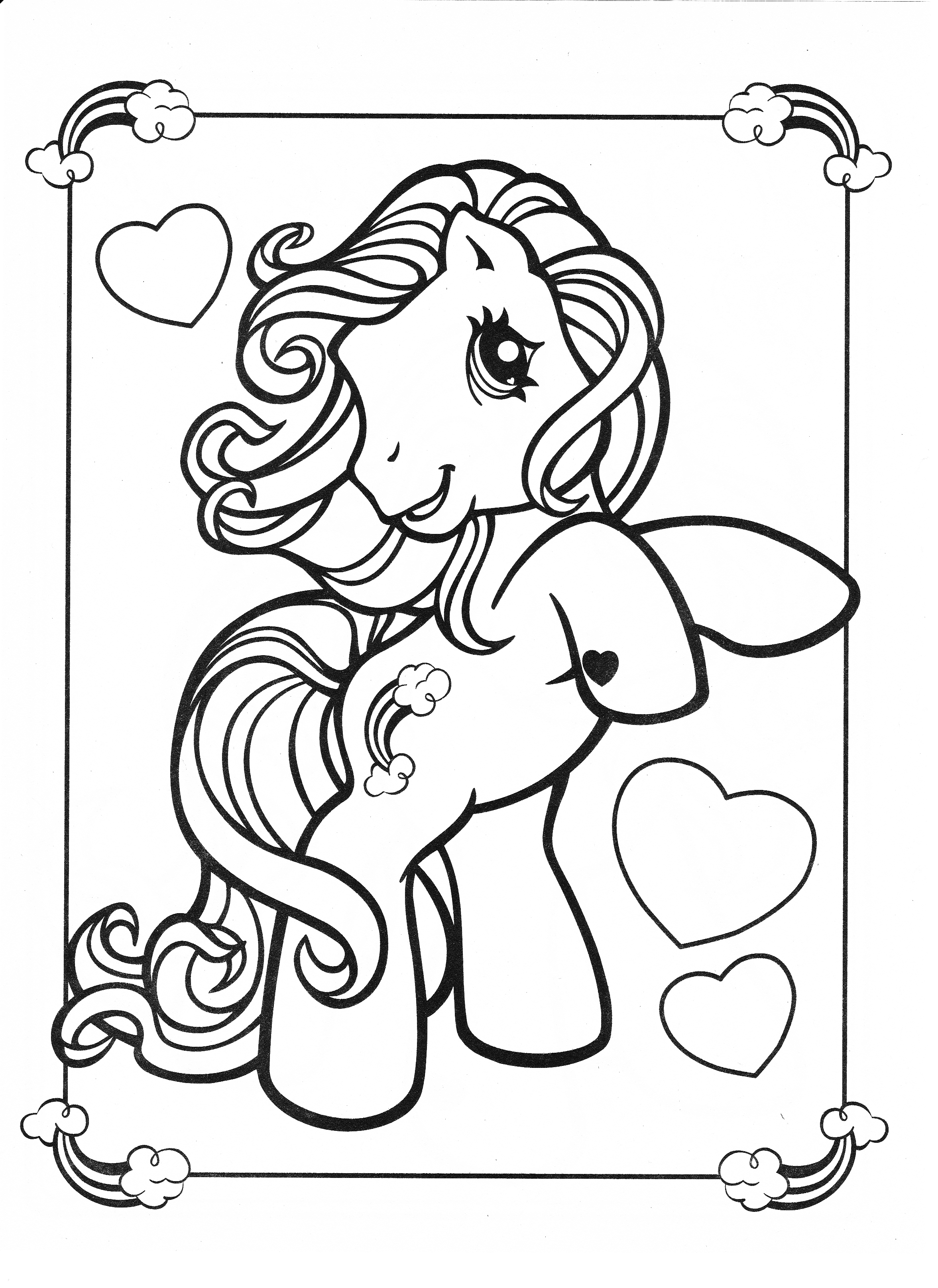 189+ Playful Pony Coloring Pages Printable