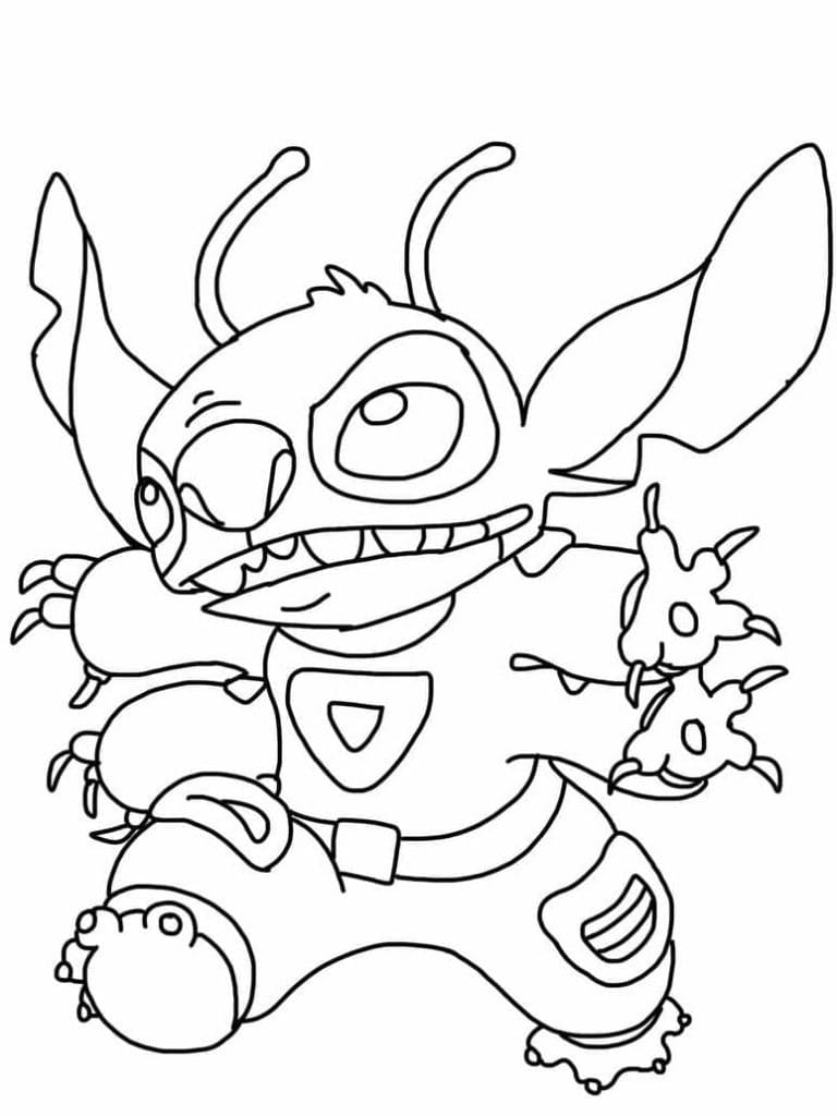 121+ Unique Stitch Coloring Printable