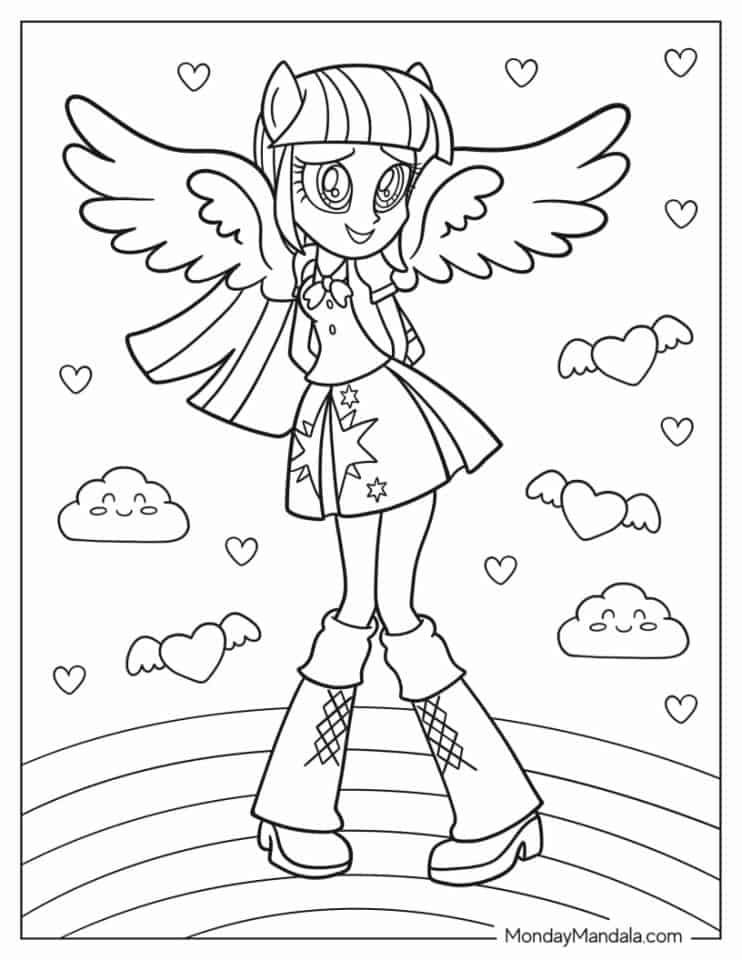 180+ Colorful Pony Coloring Pages Printable