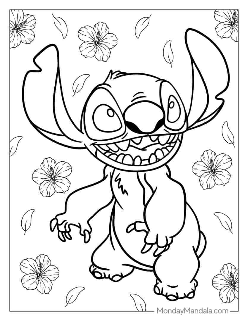 108+ Creative Stitch Coloring Printable