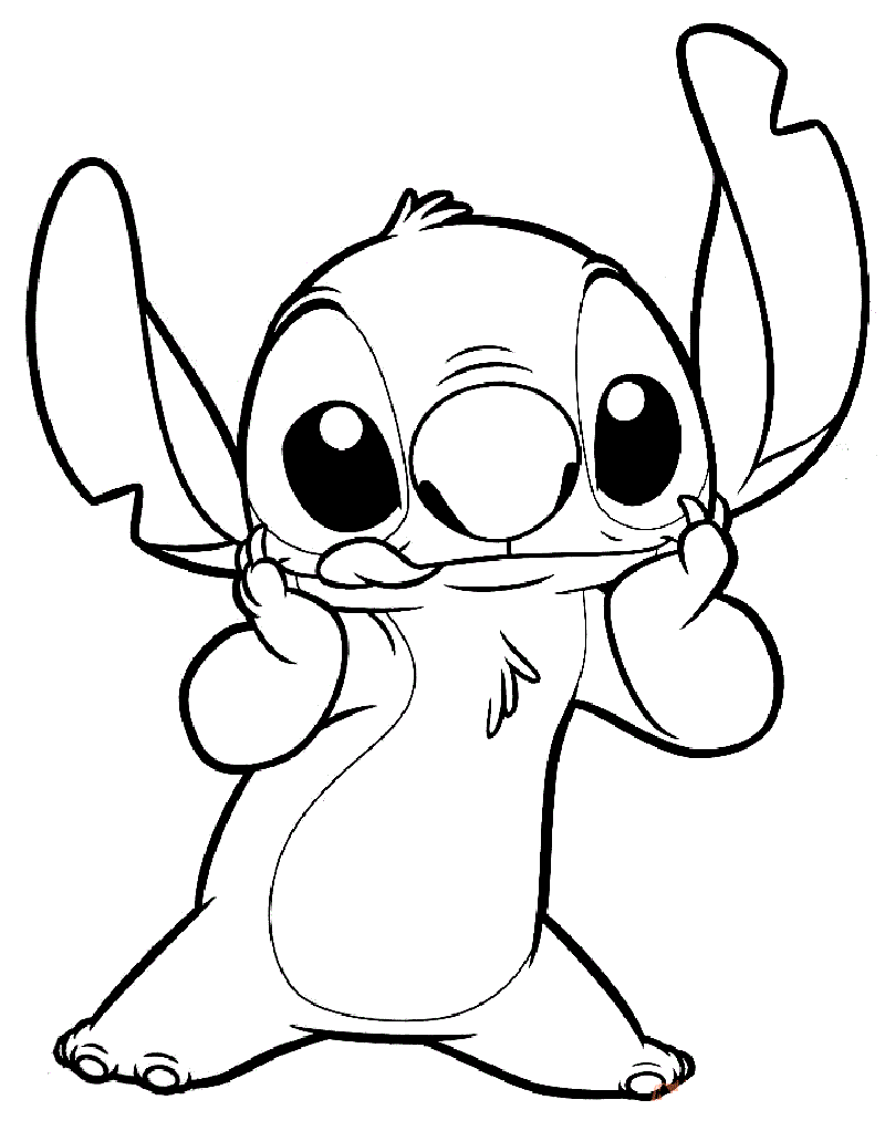 158+ Adorable Stitch Coloring Printable