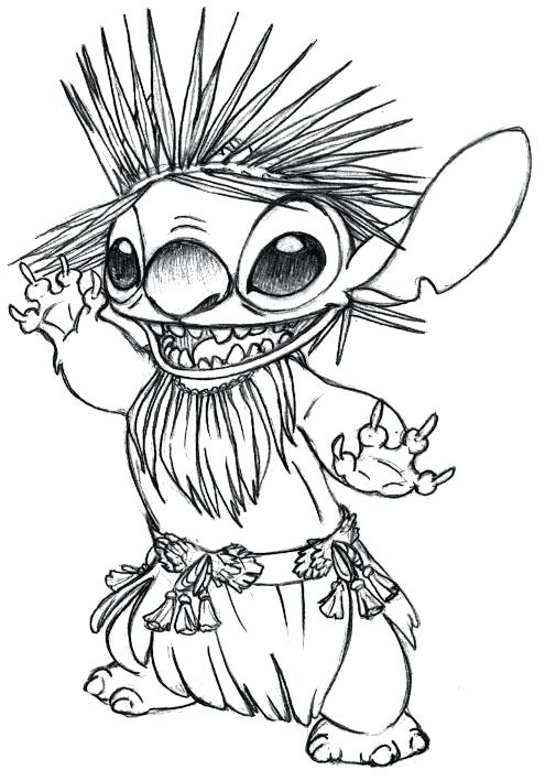 73+ Cute Stitch Coloring Printable