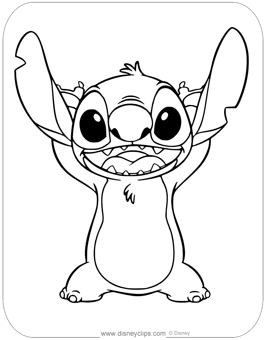 88+ Delightful Stitch Coloring Printable