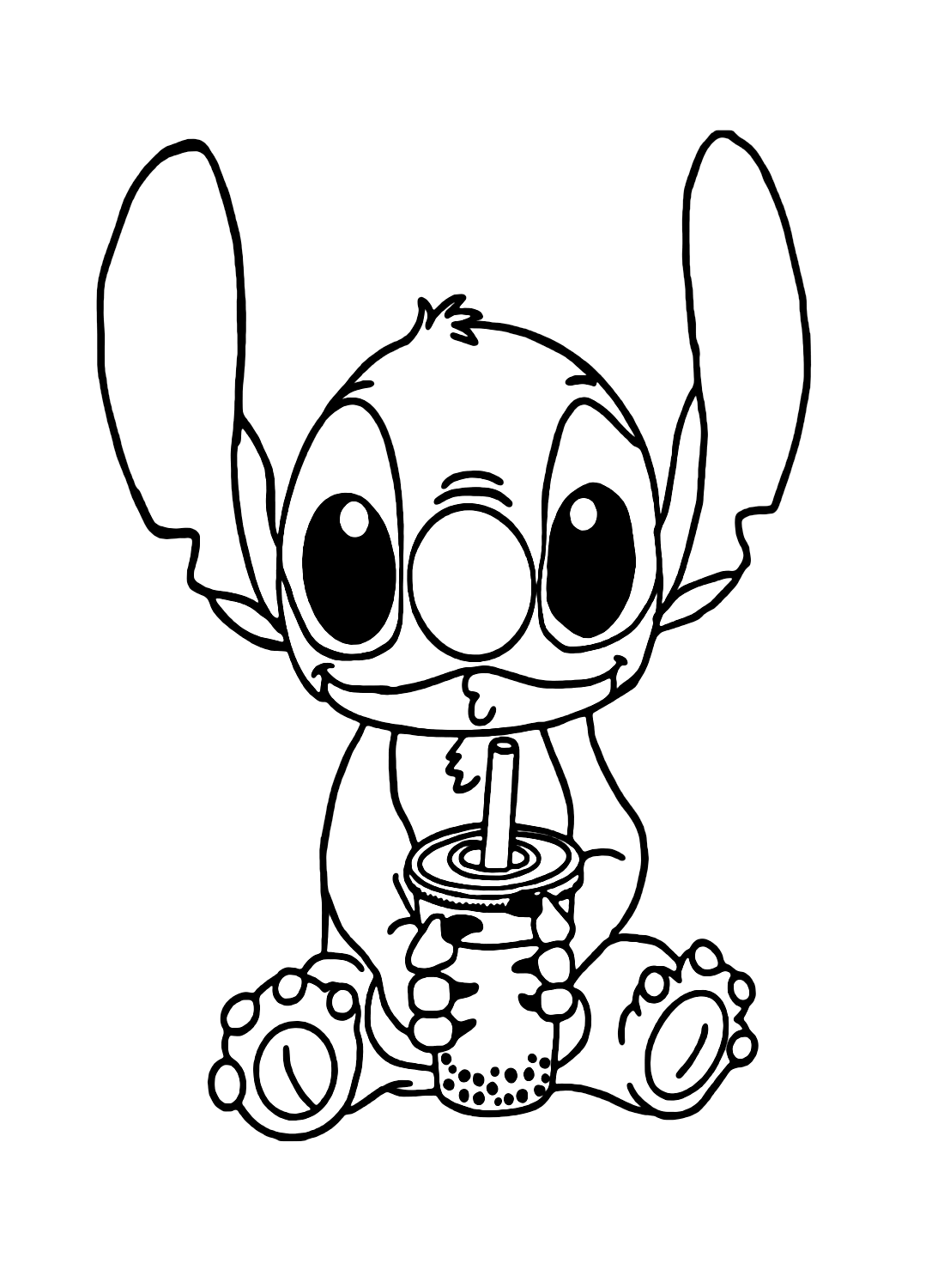 99+ Whimsical Stitch Surfing Coloring Pages Printable