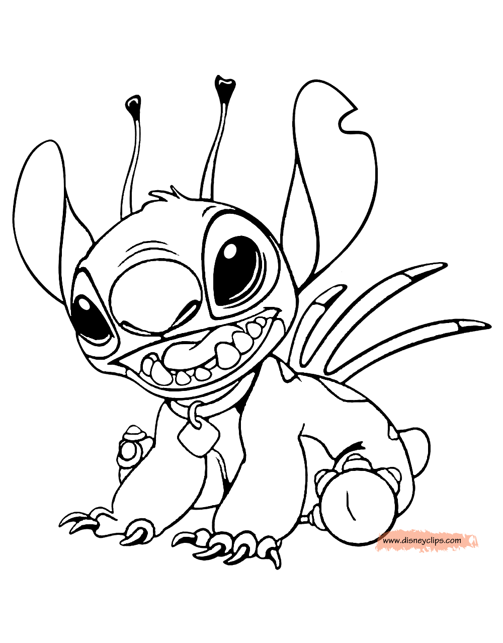 119+ Dazzling Stitch Coloring Printable