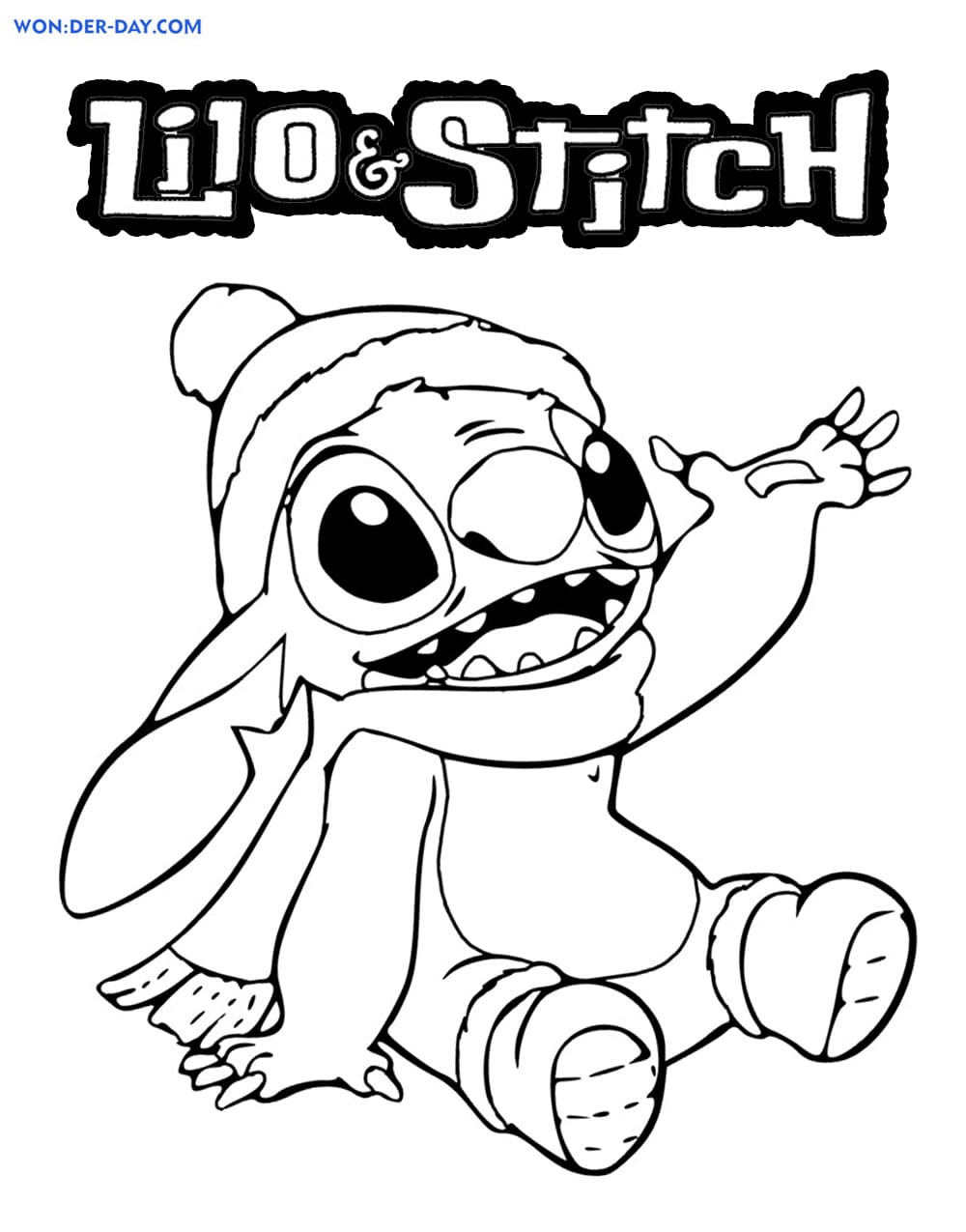 105+ Cheerful Stitch Coloring Printable