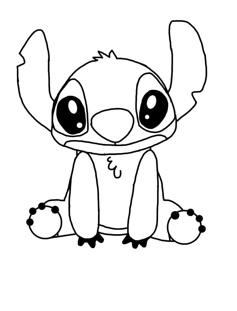 76+ Dazzling Angry Stitch Coloring Page Printable