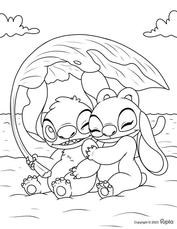 47+ Simple Stitch Sleeping Coloring Pages Free Printable