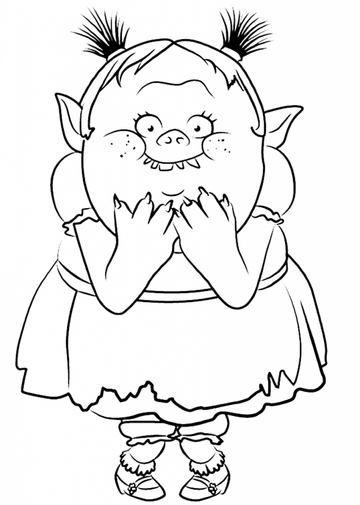 39+ Detailed Trolls Coloring Pages and Drawing