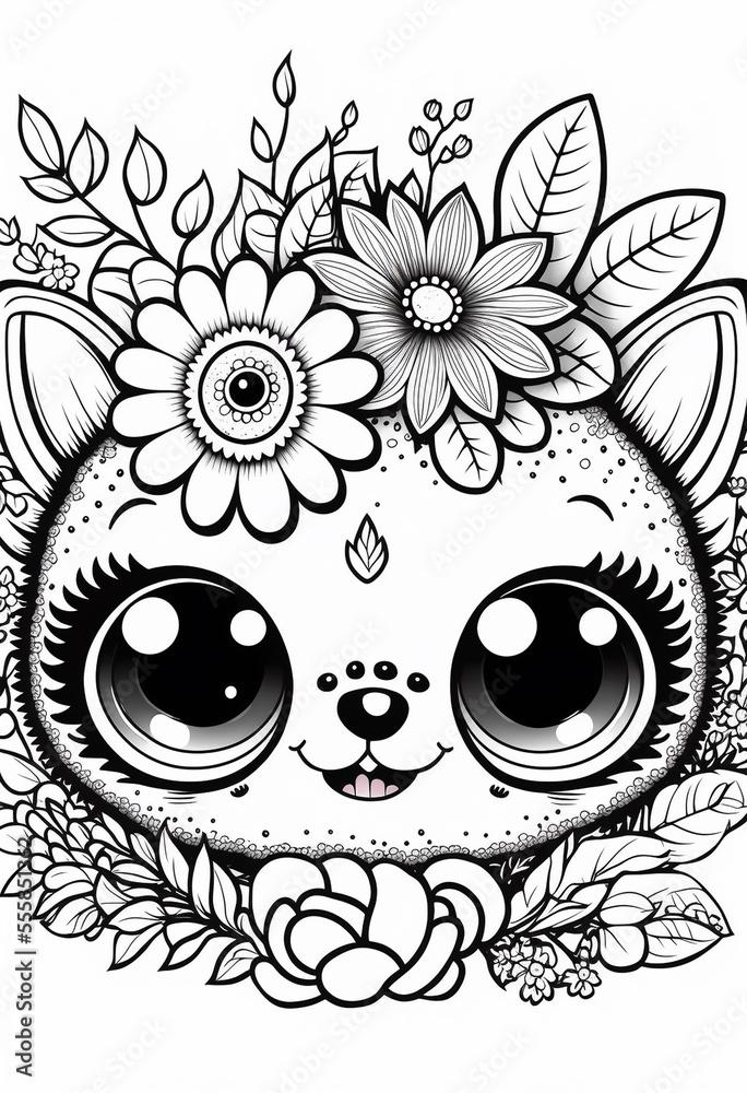 37+ Happy Animal Coloring Pages with Simple Outline