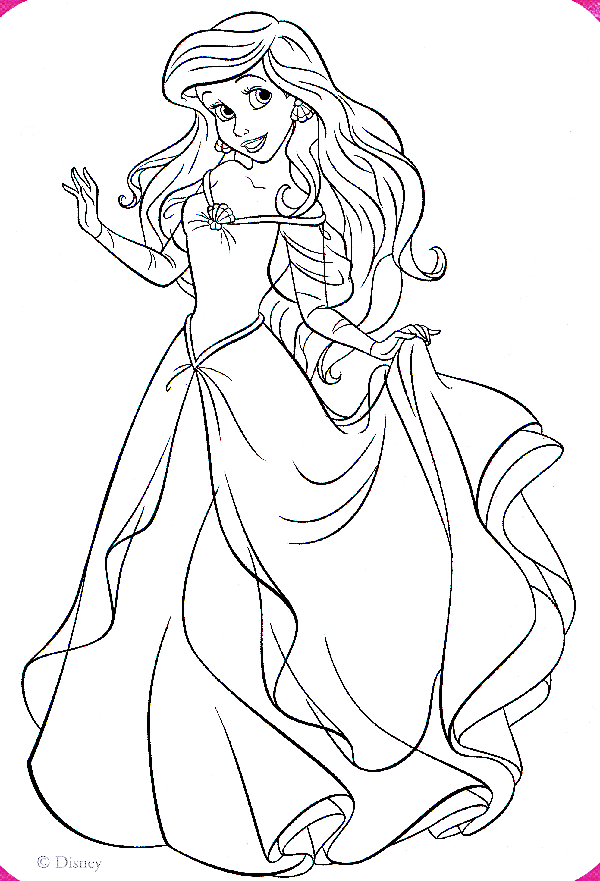 11+ Downloadable Princess Summer Coloring Pages Printable