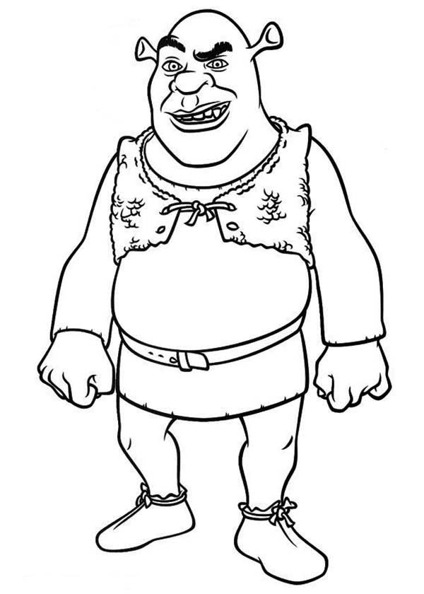 12+ Fun Shrek Coloring Pages Printable