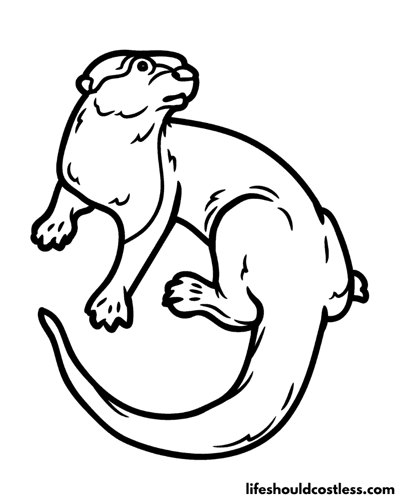 12+ Joyful Otter Coloring Pages Printable