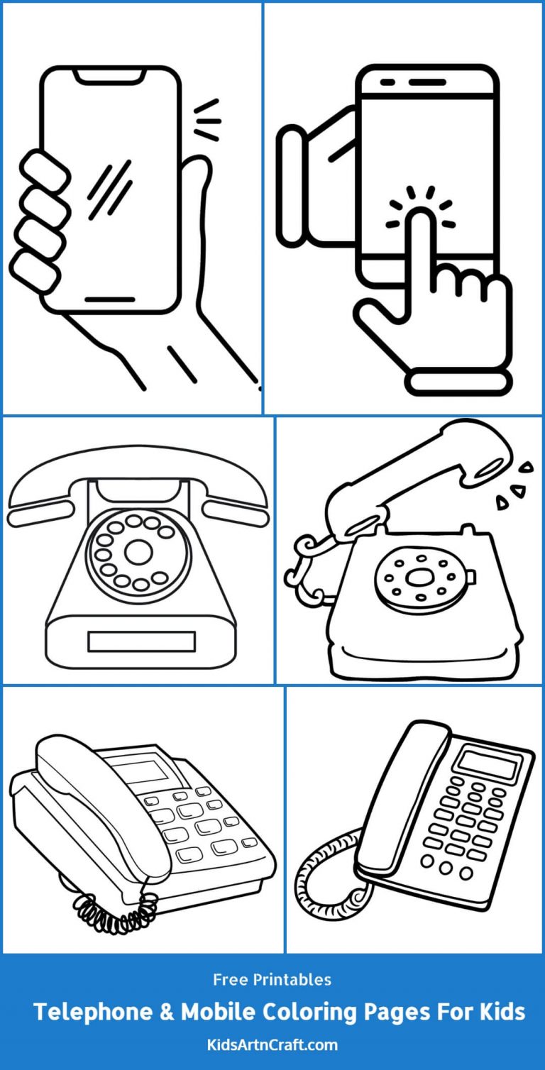 12+ Ultimate Cell Phone Coloring Pages for Kids Printable