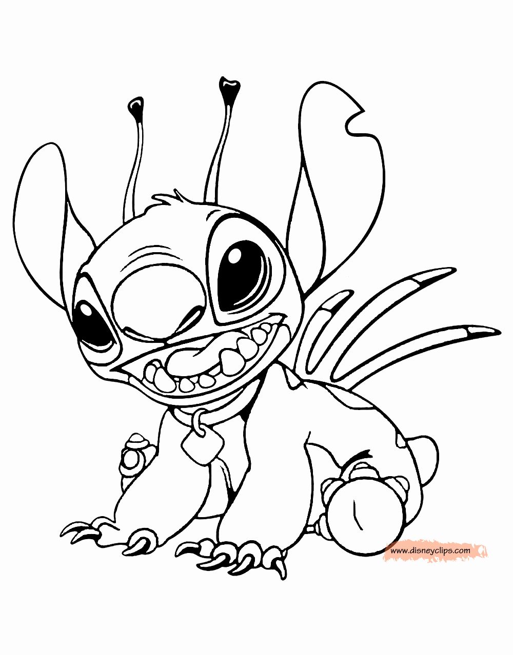 102+ Bright Cute Stitch Coloring Pages Printable