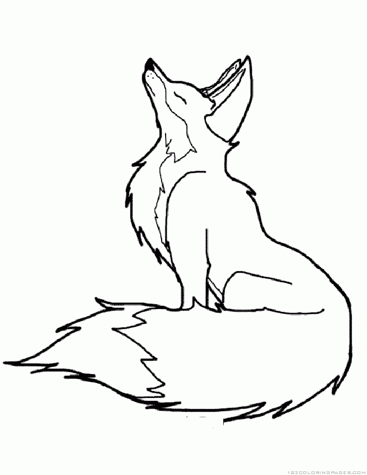 13+ Easy Fox Coloring Pages Printable