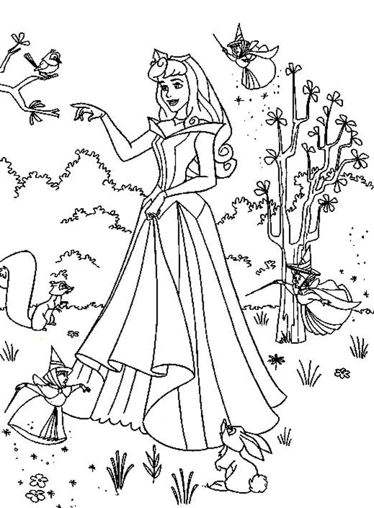 13+ Free Princess Summer Coloring Pages Printable