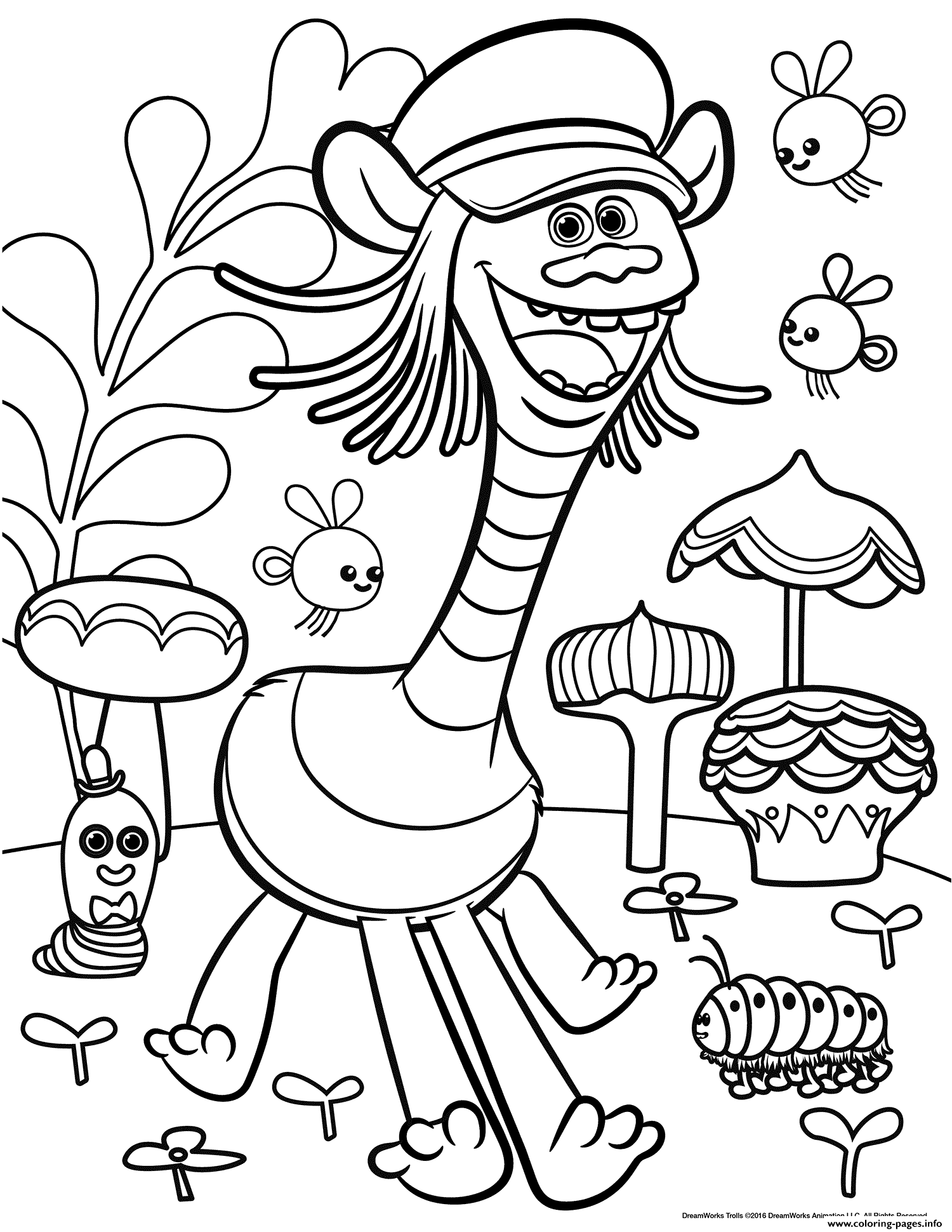 33+ Whimsical Trolls Coloring Pages for Educational