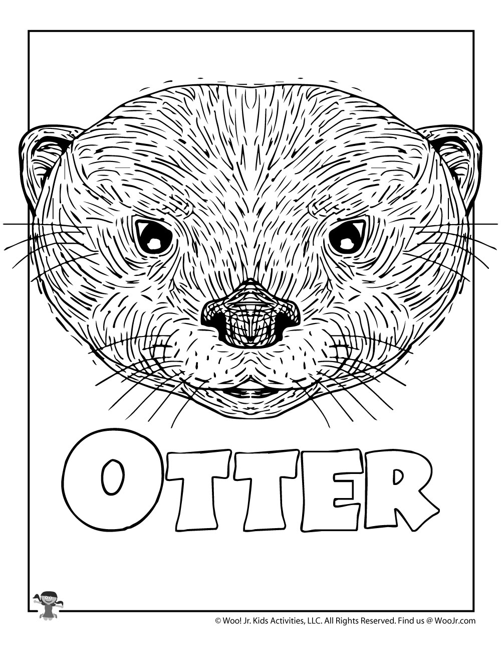 15+ Amazing Otter Coloring Pages Printable