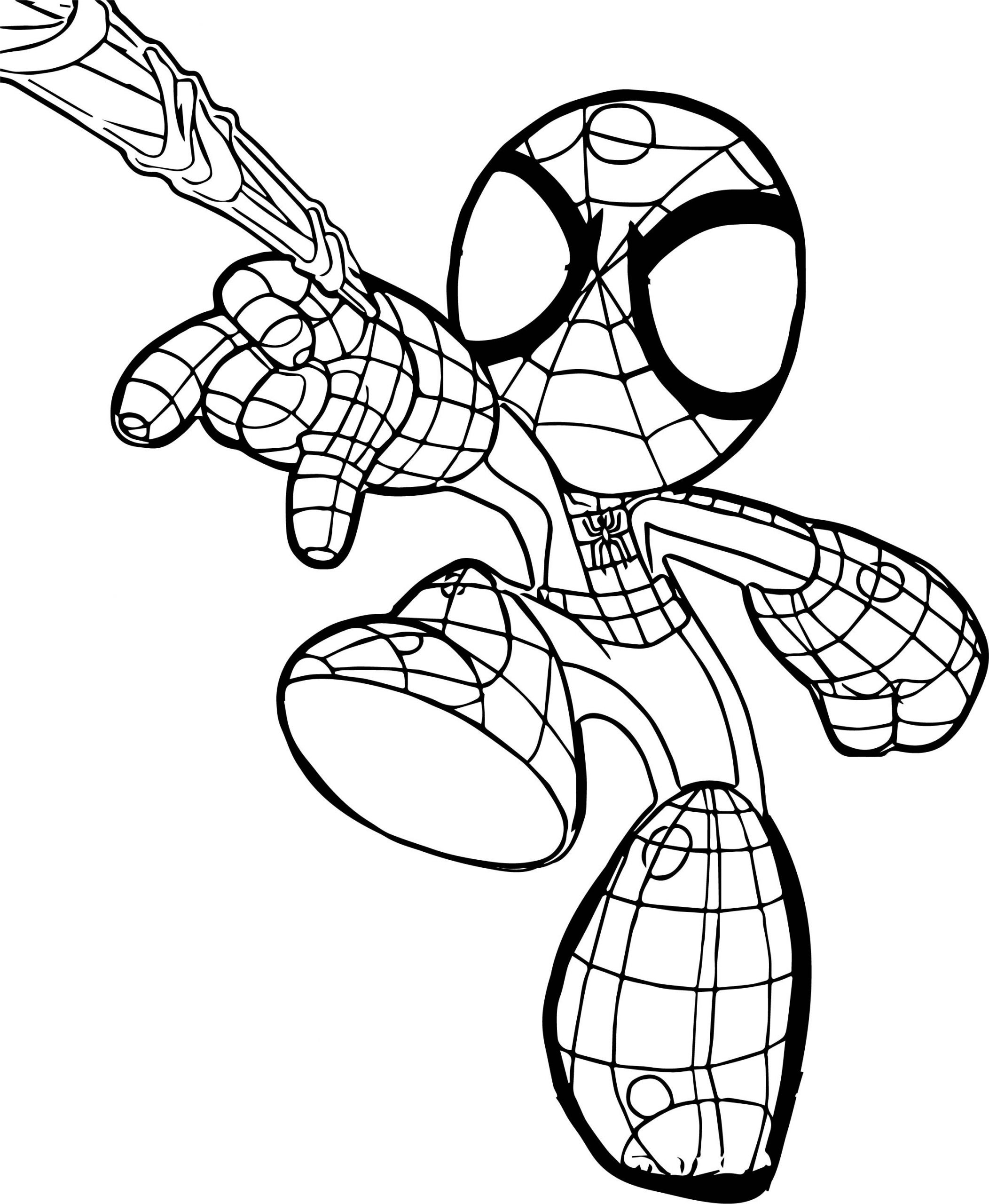 15+ Colorful Spiderman Coloring Pages Printable