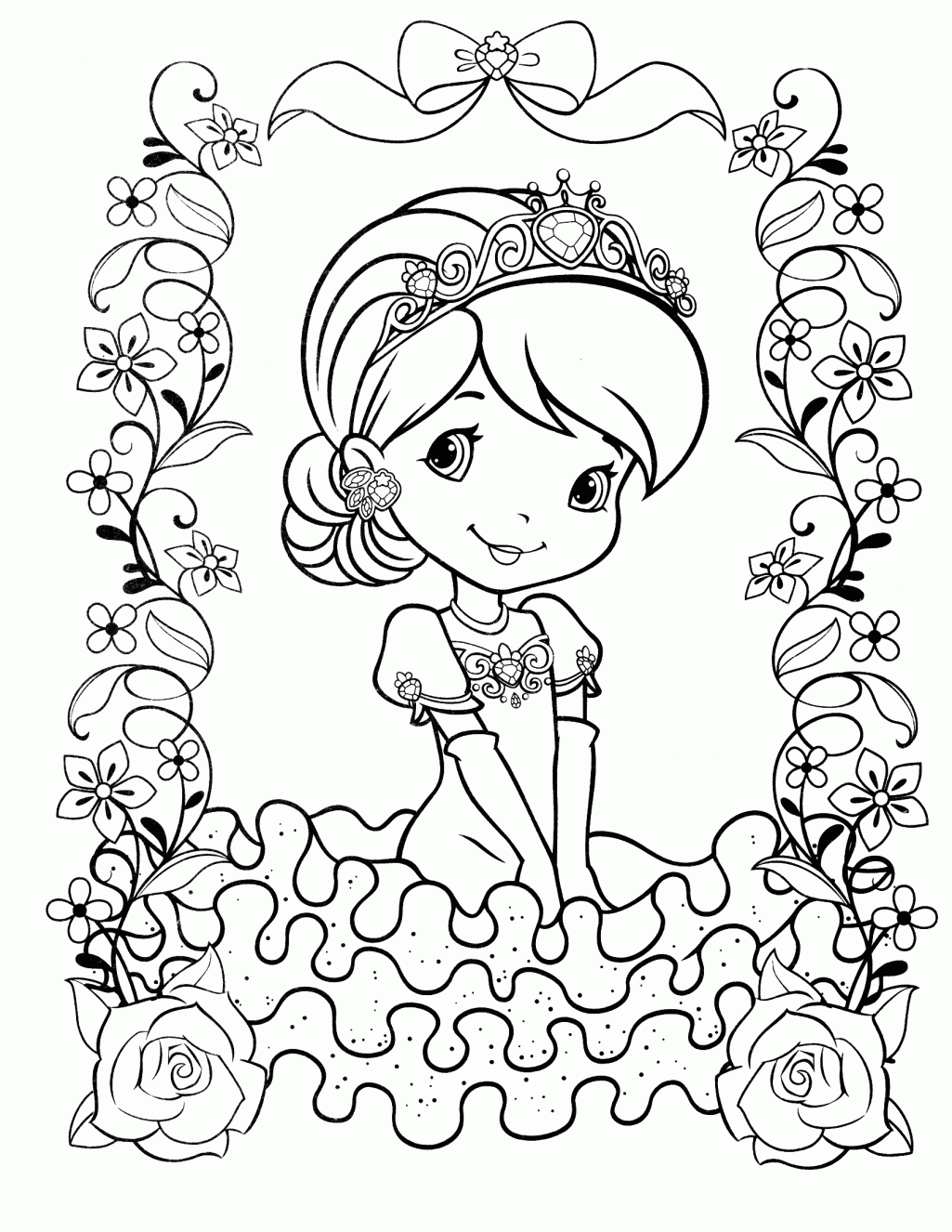 15+ Funtastic Princess Summer Coloring Pages Printable