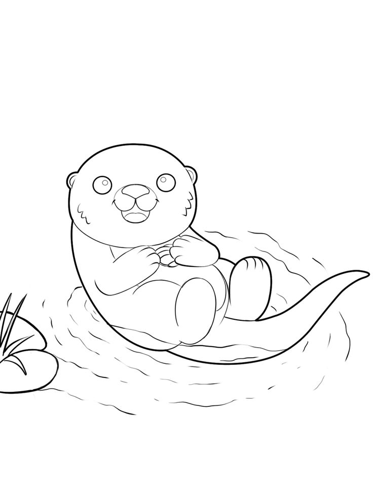 15+ Whimsical Otter Coloring Pages Printable