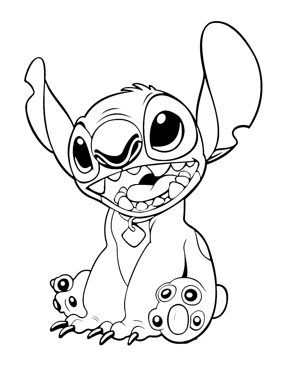 92+ Artistic Angry Stitch Coloring Page Printable