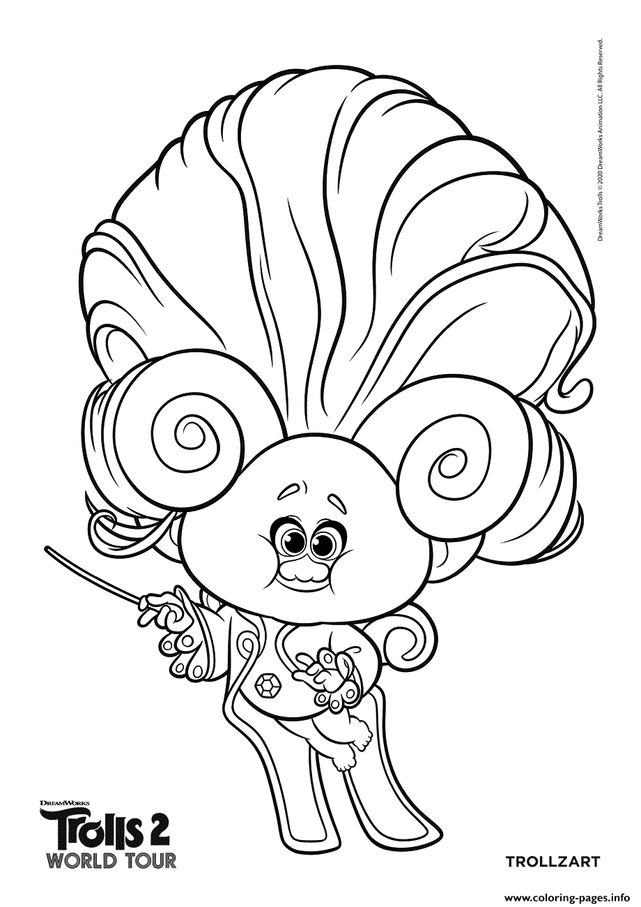 37+ Top Trolls Coloring Pages Unique