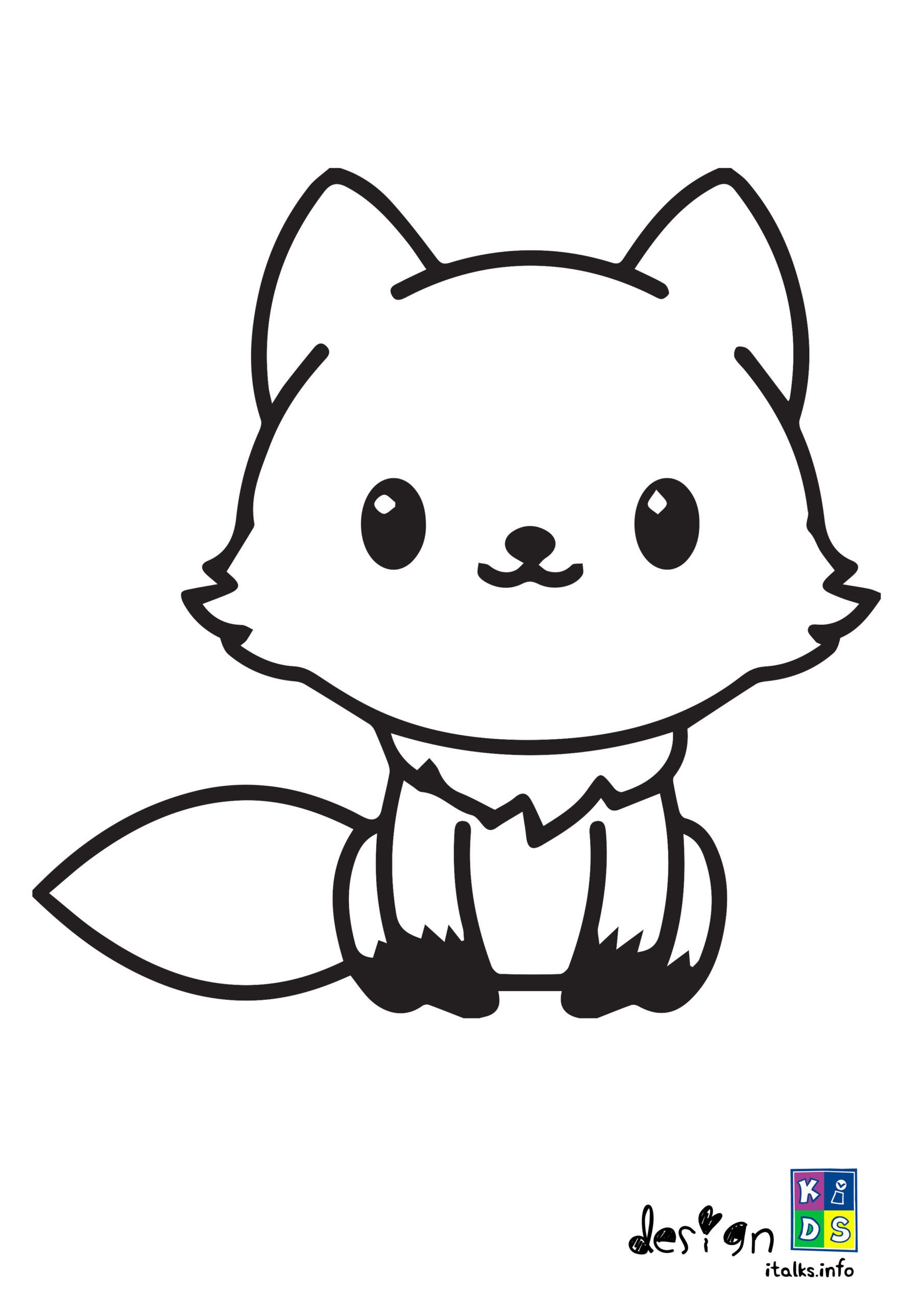 17+ Adorable Fox Coloring Pages Printable