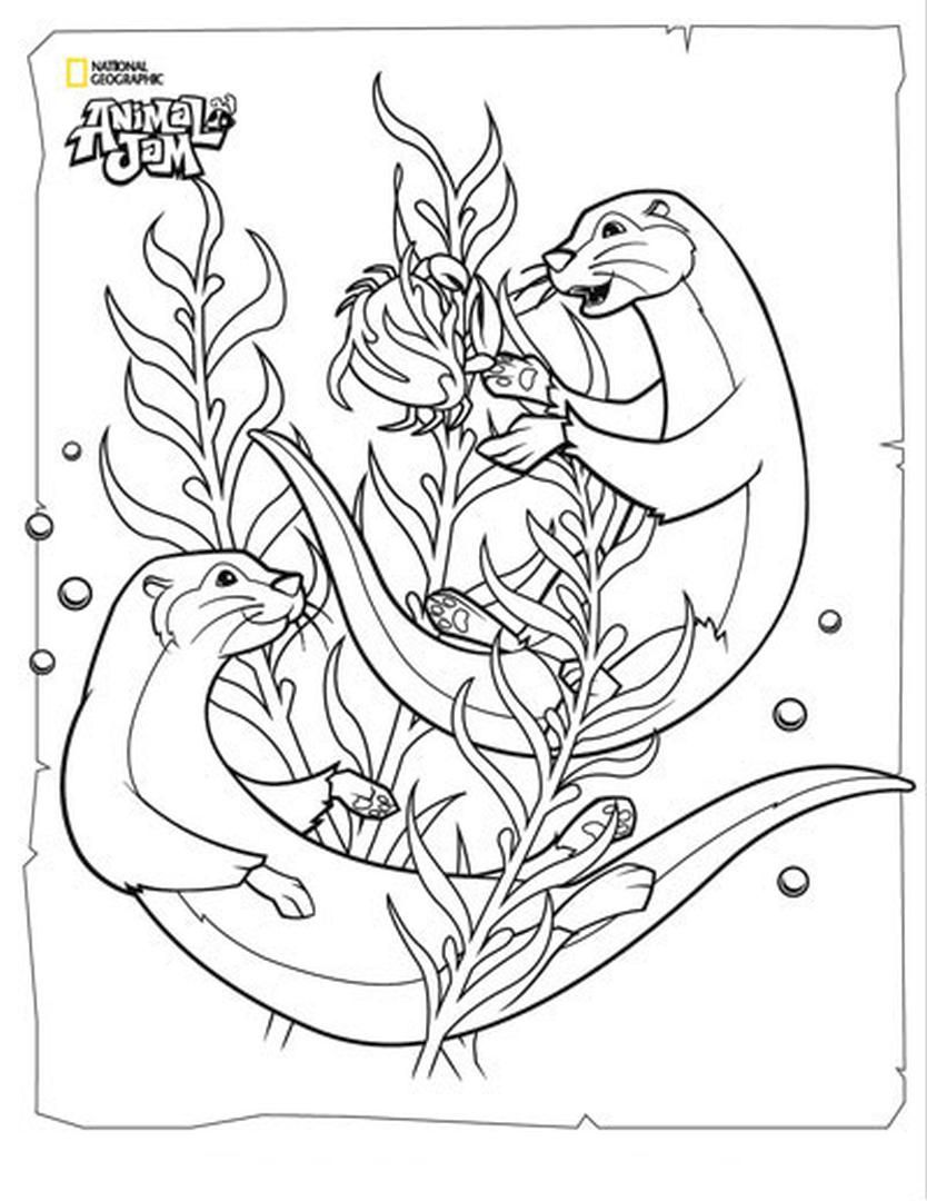 17+ Engaging Otter Coloring Pages Printable