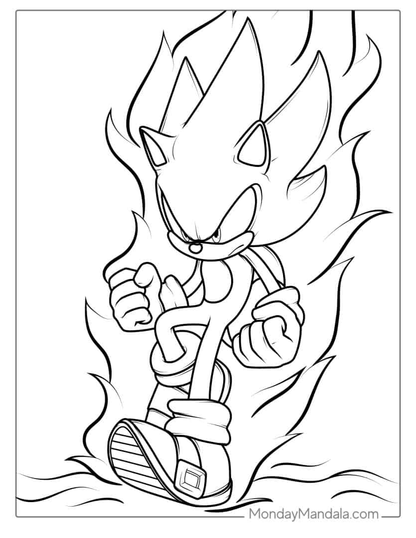 18+ Joyful Sonic Coloring Pages Printable