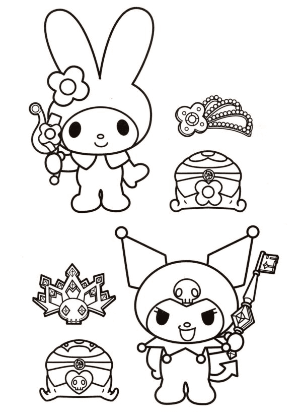 18+ New Kuromi Coloring Pages Printable